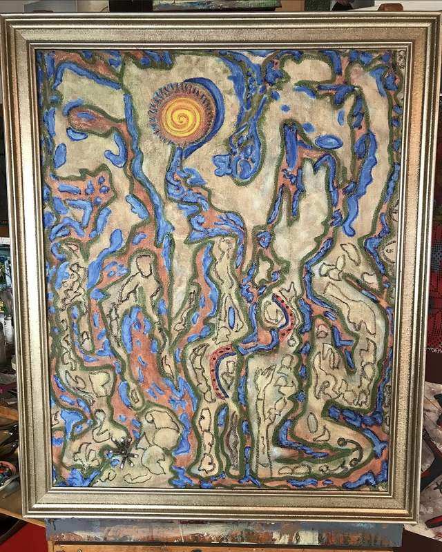 Cave Paintings for the Quarantine, work by Francis X. Donovan